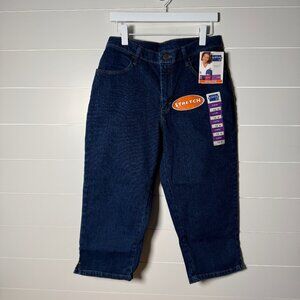 NWT:  Jean Capris Stretch Lee Riders Size 12 Antique Dark